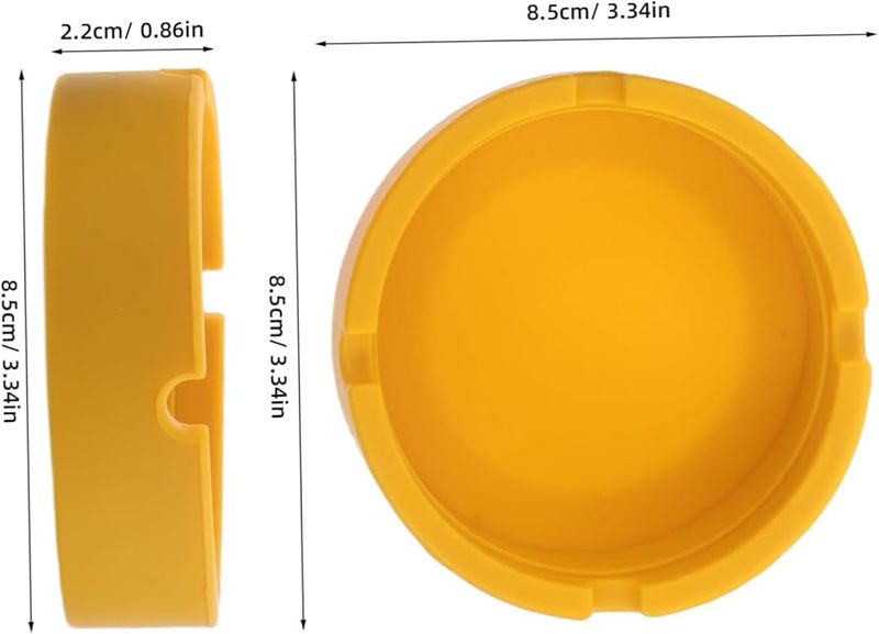 3pcs Unbreakable Silicone Smokeless Ashtray For Car Indoor Outdoor Use - Image 3