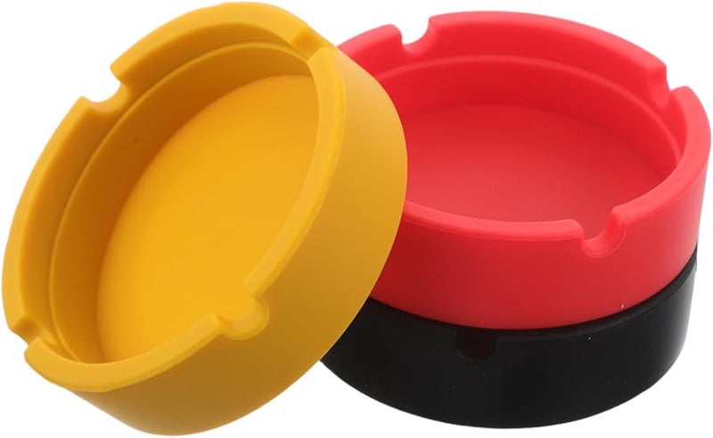 3pcs Unbreakable Silicone Smokeless Ashtray For Car Indoor Outdoor Use - Image 2