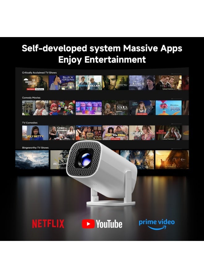 YT P30 Pro Mini Projector 4K 5G WIFI6 Android14, Smart Portable Projector Auto Horizontal Correction 180°Rotatable Home Theater Full HD For Indoor Outdoor Compatible - Image 5