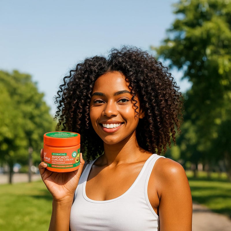 Lady Diana Roots Hydrating Avocado Curling Cream - 325g for Defining and Moisturizing Curls with Shea Butter & Avocado Oil - Image 2