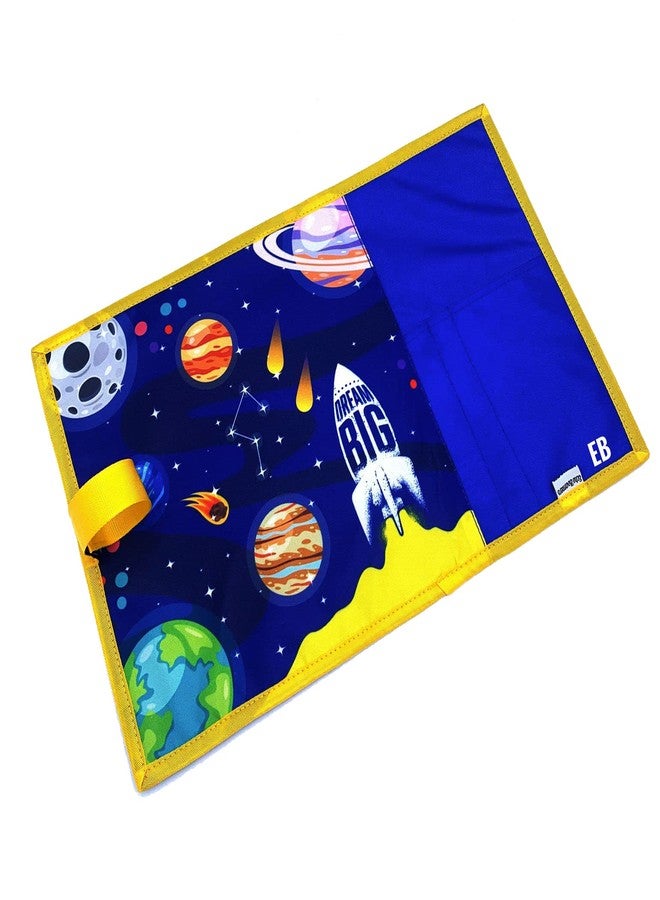 Echo Boomers Blue Space Printed Stain-Resistant Placemats Waterproof Tablemats for Kids & Teenagers - Image 1