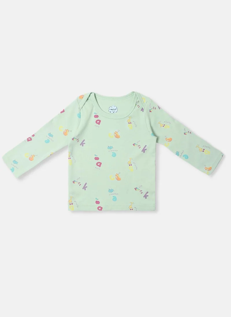 Nautinati Nautinati Infants' Cotton Cute Print Pack of 2 T-shirt