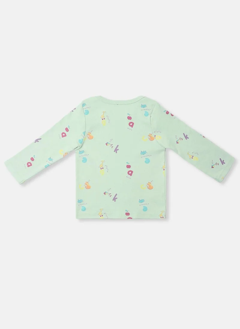 نوتيناتي Nautinati Infants' Cotton Cute Print Pack of 2 T-shirt
