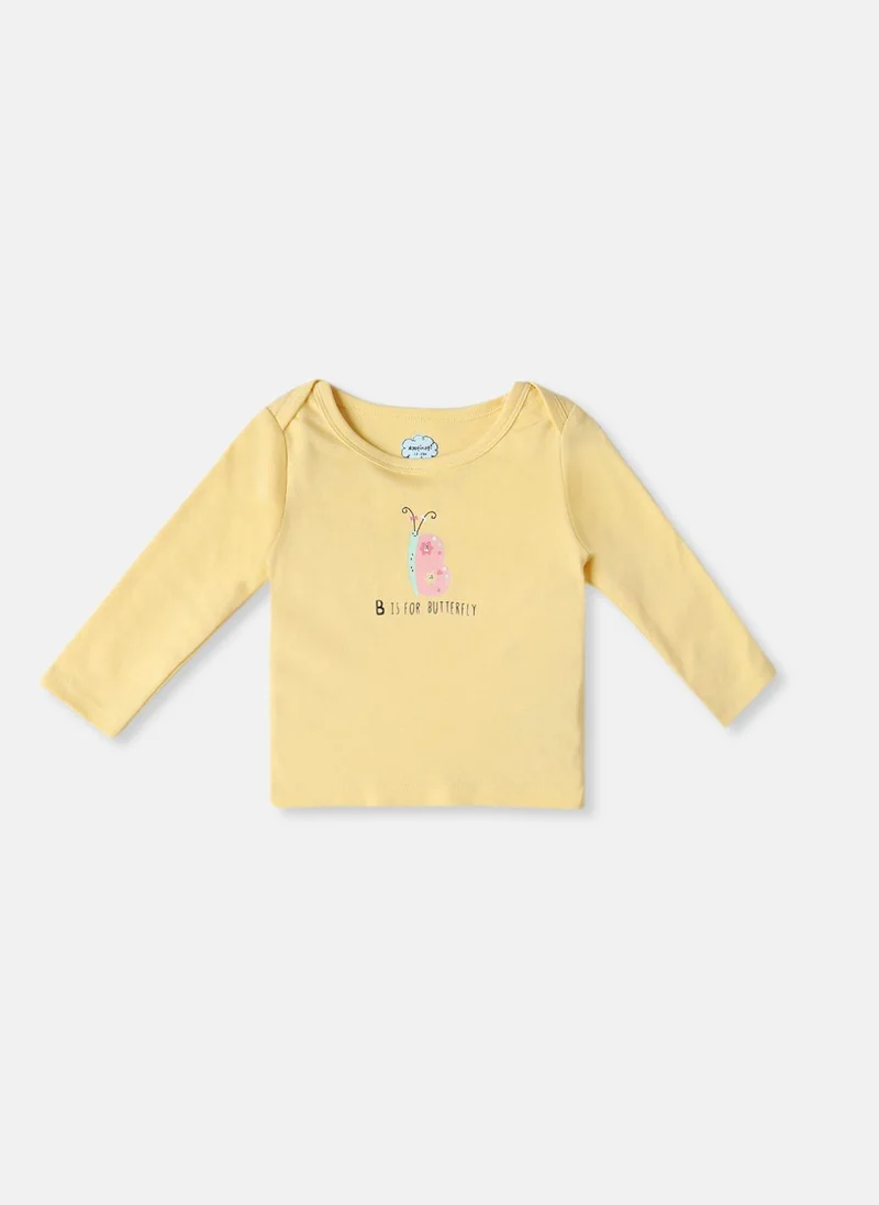 نوتيناتي Nautinati Infants' Cotton Cute Print Pack of 2 T-shirt