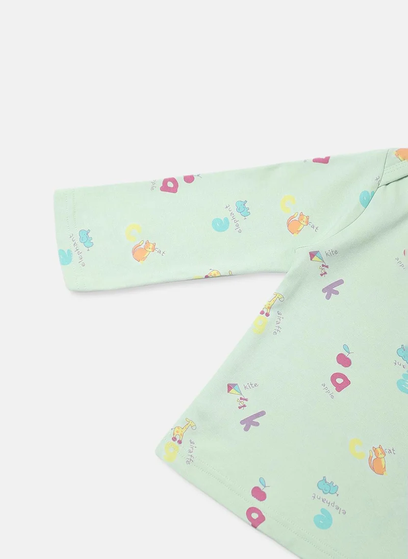 نوتيناتي Nautinati Infants' Cotton Cute Print Pack of 2 T-shirt