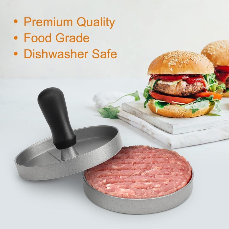 MELUDI Burger Press Patty Maker Burger Meat Press Beef Patty Maker Tikki Mold Press Maker for Kitchen BBQ and Grilling - Image 3