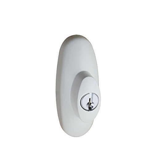 Andersen Tribeca Style Exterior Keyed Lock with Keys Right Hand in White - Image 1