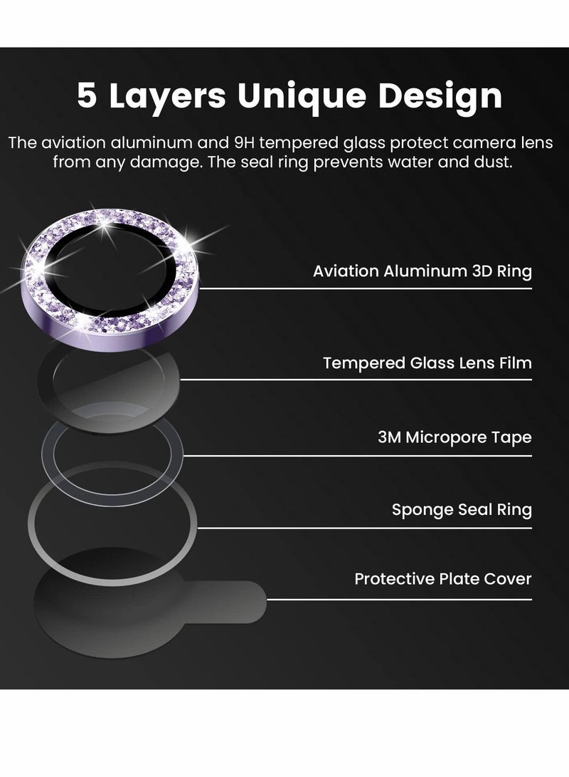 Y&D Camera Lens Protector for iPhone 14 Pro / Max, 9H Tempered Glass Cover Screen - Image 5