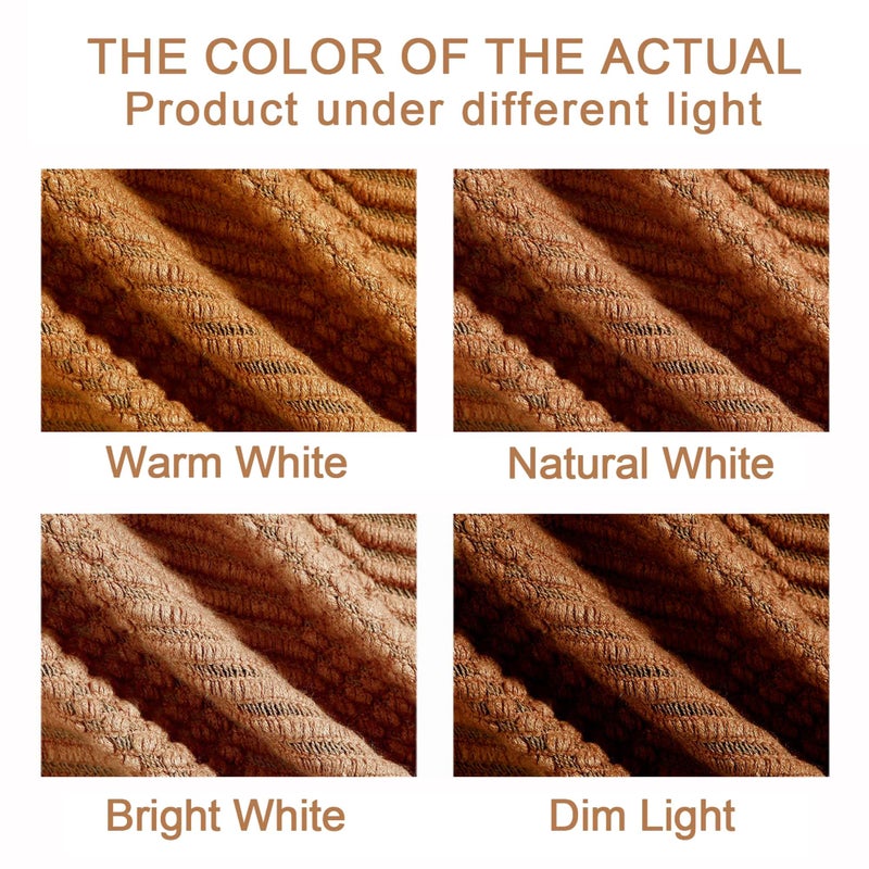 Blagic Knitted Throw Blanket for Couch and Bed, Soft & Cozy Knit Blanket with Tassel, Burnt Orange Lightweight Decorative Blankets & Throws, Farmhouse Warm Woven Blanket for All Seasons,50" W x 60" L - Image 2