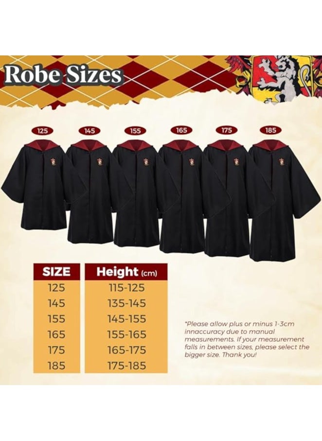 Home Smart HomeSmart Wizard Party Costume Kids Set of 6PCS With Magic Wand Pendent Glasses Tie And Wizarding Hat For Boys Girls Kids and Adults  - Image 2