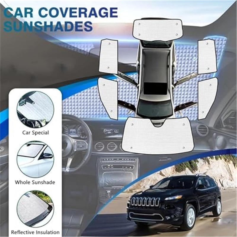 Yurefax Car Sun Shades for Jeep Cherokee KL 2014-2020 - Image 3