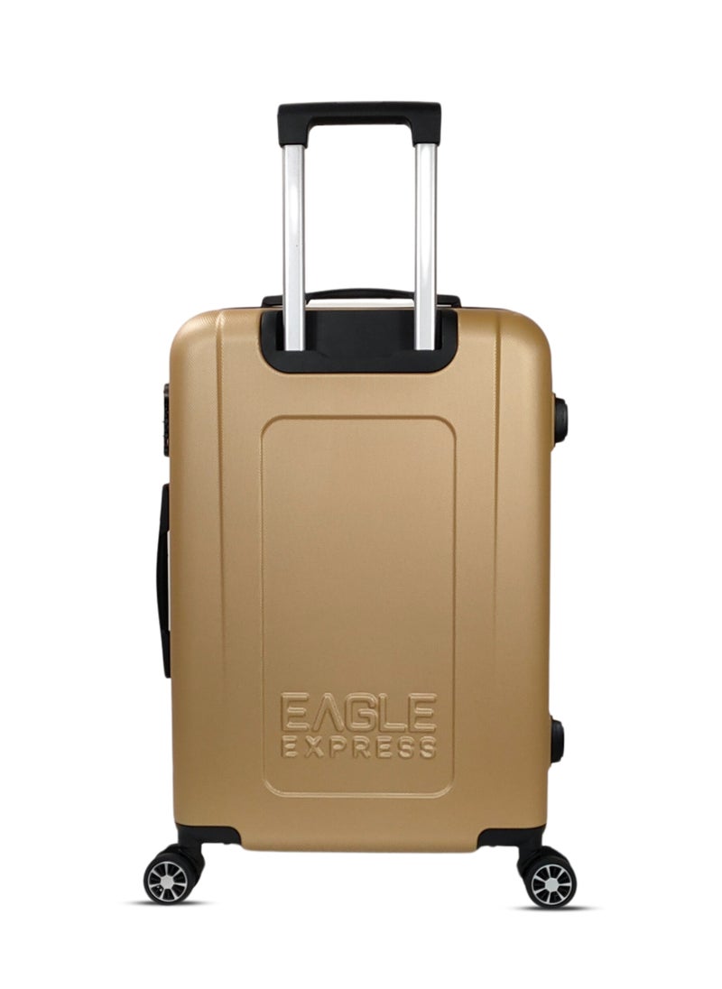 Eagle Express - EXPEDITION ABS HARD TROLLEY 20,24,28 inch 3 Piece Set GOLD - Image 1