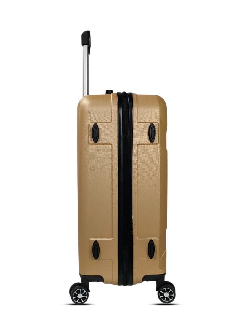 Eagle Express - EXPEDITION ABS HARD TROLLEY 20,24,28 inch 3 Piece Set GOLD - Image 1