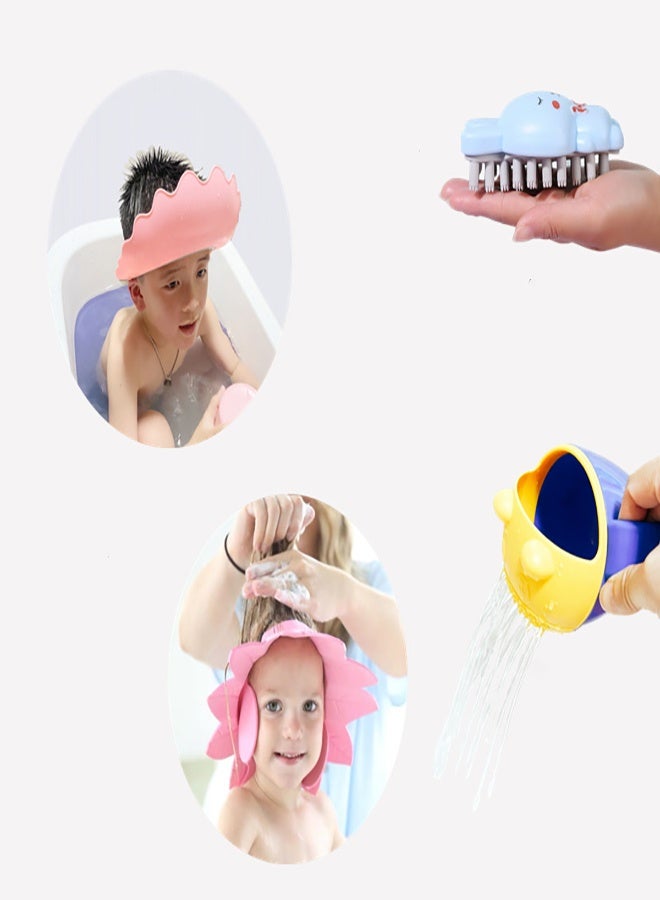 Wish Adjustable Baby Shower Cap, Soft Bath Visor Shampoo Hat, Eye & Ear Water Protection Hair Washing Aid for Infant Toddler Kids - Image 2