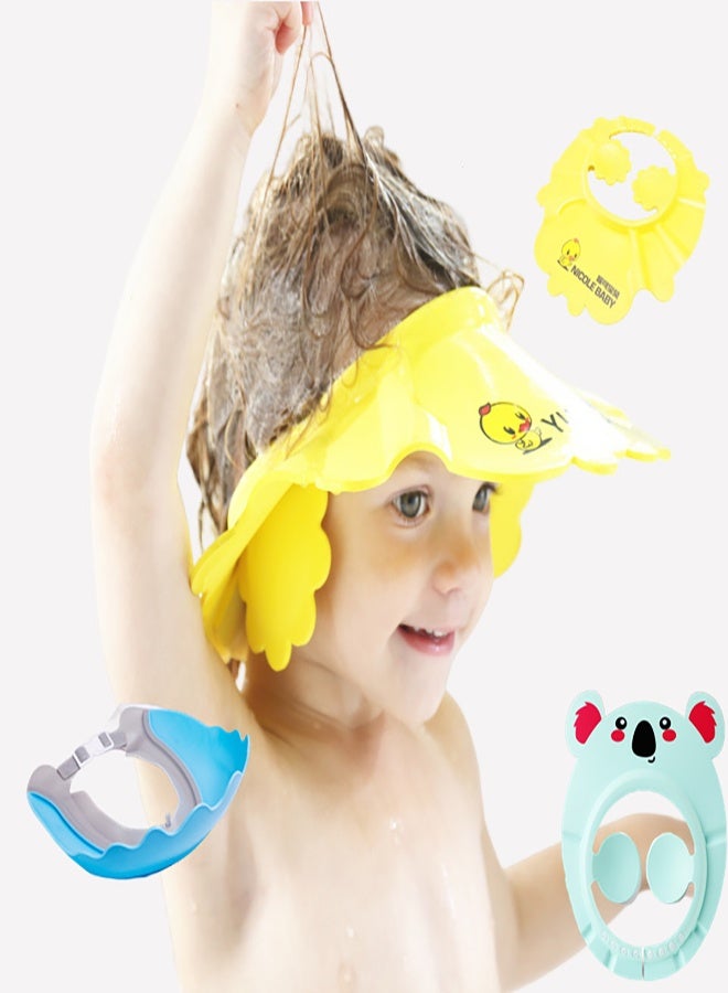 Wish Adjustable Baby Shower Cap, Soft Bath Visor Shampoo Hat, Eye & Ear Water Protection Hair Washing Aid for Infant Toddler Kids - Image 3