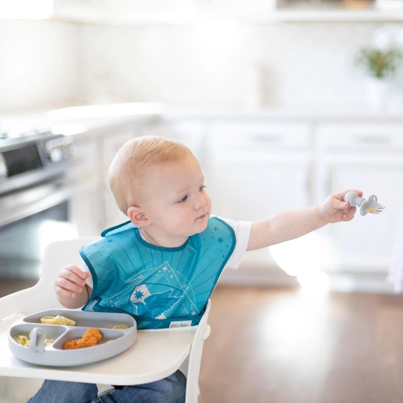 Bumkins Bibs for Girl or Boy, SuperBib Baby and Toddler for 6-24 Months, Essential Must Have for Eating, Feeding, Baby Led Weaning, Mess Saving Waterproof Soft Fabric, 3-pk Harry Potter Ravenclaw - Image 4