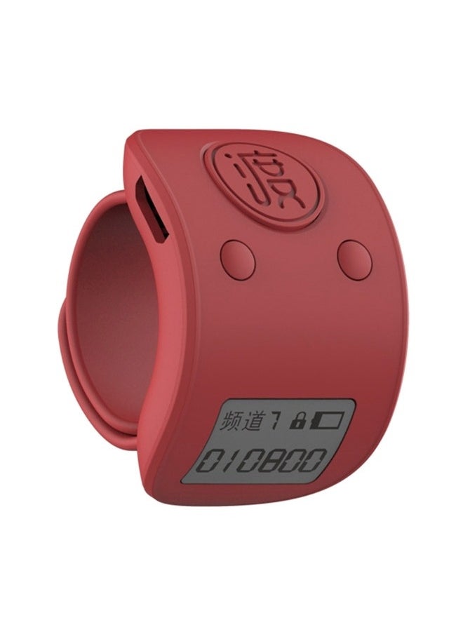 Generic - Mini Digital LCD Electronic Finger Ring Hand Tally Counter 9 Digit Prayer Rechargeable Counters Clicker - Image 1