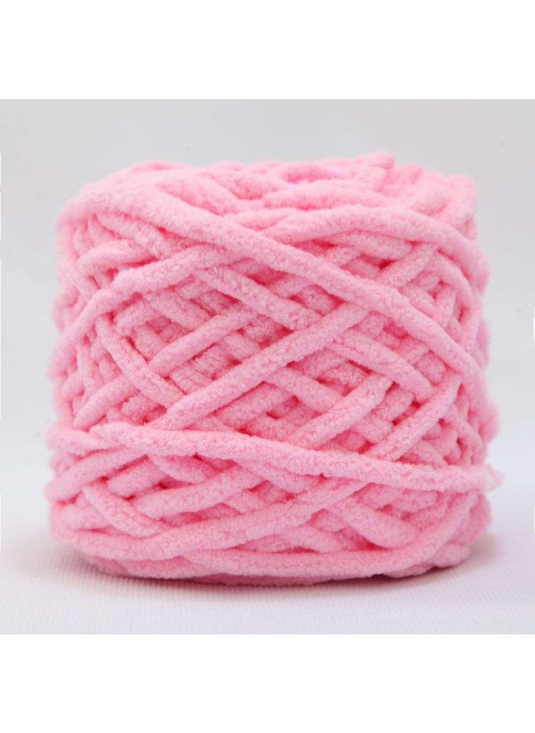 Generic - Ice Cream Striped Soft Thick Yarn Handmade Diy Knitted Scarf Yarn Ball Crochet Hook Slipper Self-knitted Ball 23 Purple Powder - Image 1