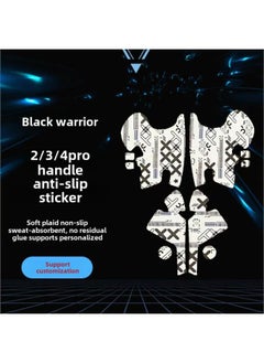 Suitable For Black Samurai 2 Handle Non-slip Game Machine Handle Special Sweat Absorbing Sticker Black Samurai 3/4 Handle Grip Protection-Color:Pure Black