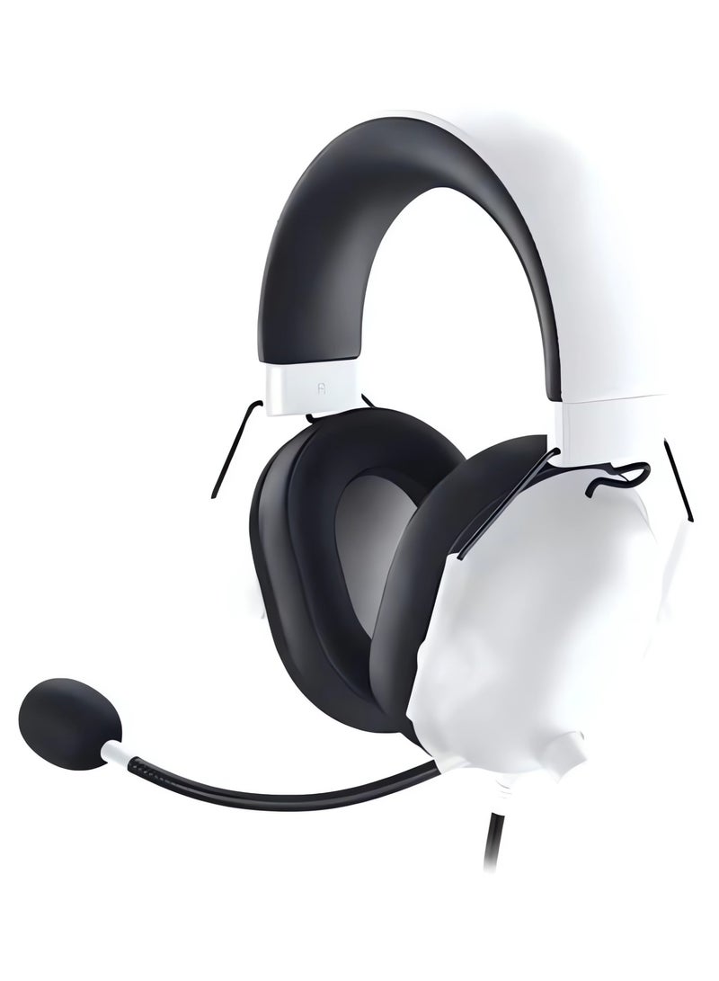 Gaming e-sports Headset: 7.1 Surround Sound - 50mm Drivers - Memory Foam Cushion - for PC, Mac, PS4, PS5, Switch, Xbox One, Xbox Series X|S, Mobile - 3.5mm Audio Jack - White - Image 1