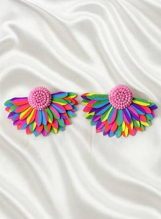 Ready For Chai Handmade Sunflower Beaded Floral Statement Earrings – Elegant Party & Ethnic Jewelry - Multicolor - pzsku/Z2C8F0A0C508C774273CAZ/45/1757868951/c0b3aa2c-9224-4df7-80e4-ebb71f8b52b1