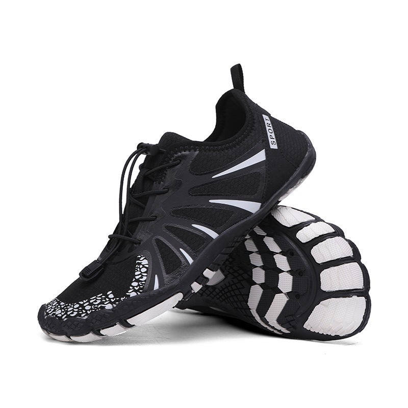 New beach shoes men''s and women''s swimming diving wading shoes couple''s non-slip upstream shoes hiking five-finger fitness hiking shoes - Image 1