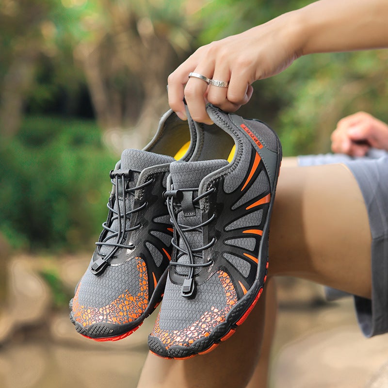 New beach shoes men''s and women''s swimming diving wading shoes couple''s non-slip upstream shoes hiking five-finger fitness hiking shoes - Image 4