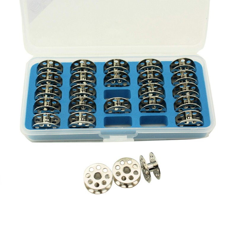 Cutex Pack of 25 Juki DU141 DU1181N Bobbins with Storage Case