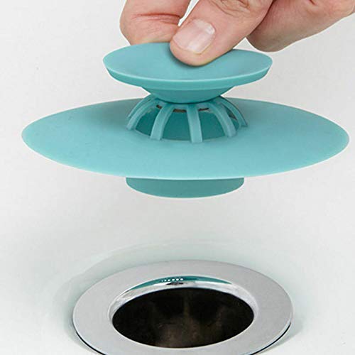 Nathgra Shower Drain Stopper, Universal Bathtub Stopper Plug Cover, 2-in-1 Strainers Silicone Bathtub Drain Cover and Strainer Protector for Floor, Laundry, Kitchen and Bathroom (Pack of-3) - Image 5