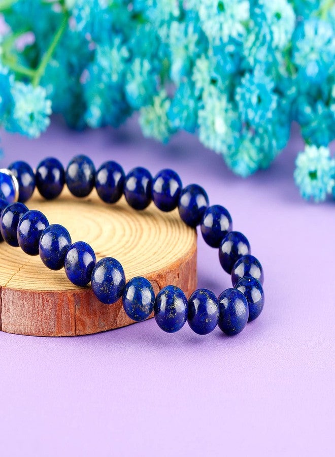 بارتنر سوار روح الذئب من بارتنر، هدية لمحبي الذئاب، مرصع بخرز من اللازورد الطبيعي، سوار بتعليقة الذئب، هدية ملهمة للصديق (أزرق) - Image 5