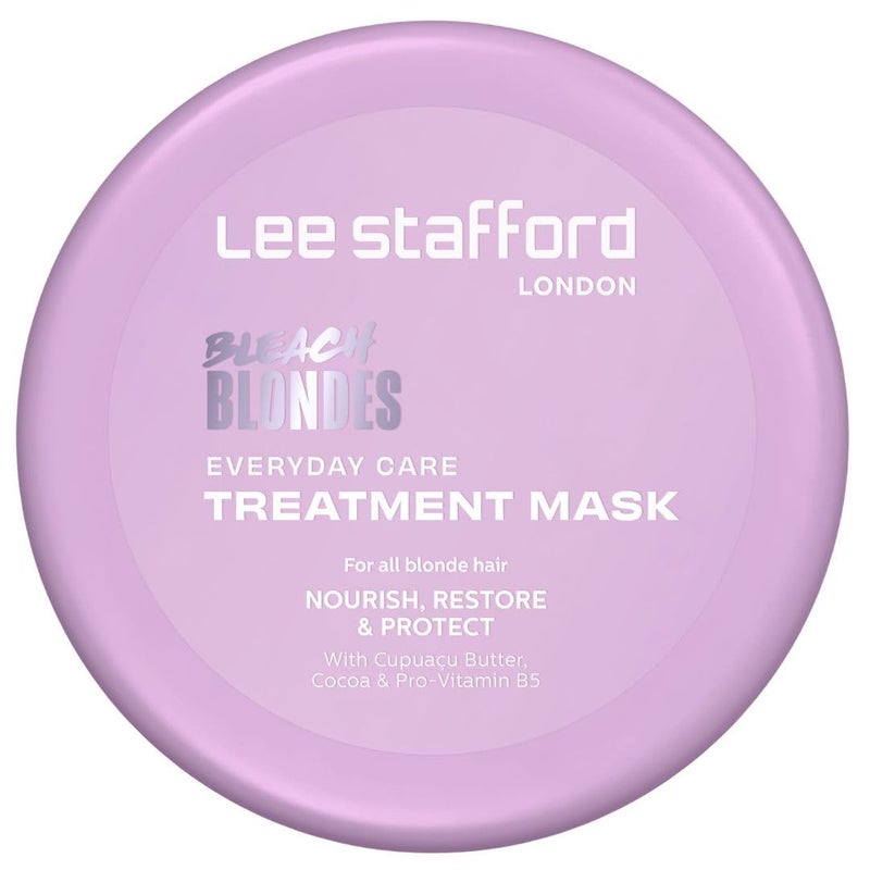Lee Stafford Daily Blonde Hair Mask | Bleach Blondes Everyday Treatment - Hydrates Dry, Damaged, Bleached Hair Neutralizes Yellow Tones, Brightens & Refreshes for a Lighter Blonde, 16.7 Fl Oz - Image 1