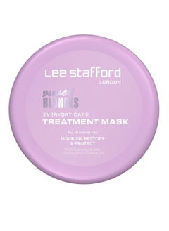 Lee Stafford Lee Stafford Daily Blonde Hair Mask | Bleach Blondes Everyday Treatment - Hydrates Dry, Damaged, Bleached Hair Neutralizes Yellow Tones, Brightens & Refreshes for a Lighter Blonde, 16.7 Fl Oz  - Image 1