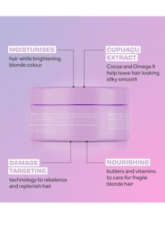 Lee Stafford Lee Stafford Daily Blonde Hair Mask | Bleach Blondes Everyday Treatment - Hydrates Dry, Damaged, Bleached Hair Neutralizes Yellow Tones, Brightens & Refreshes for a Lighter Blonde, 16.7 Fl Oz  - Image 2