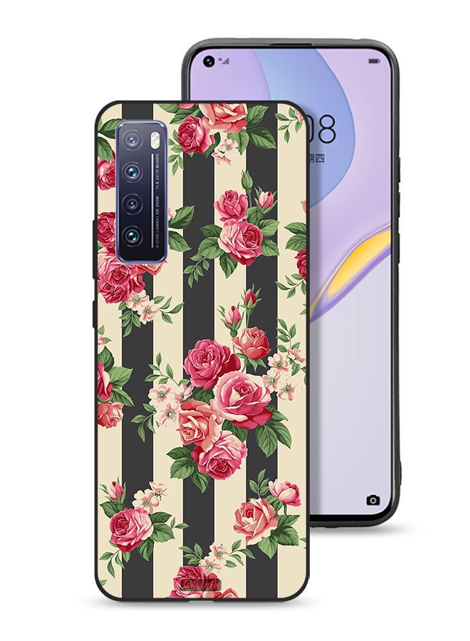 Tolwak Huawei nova 7 5G Protective Case Cover Roses Pattern - Image 1