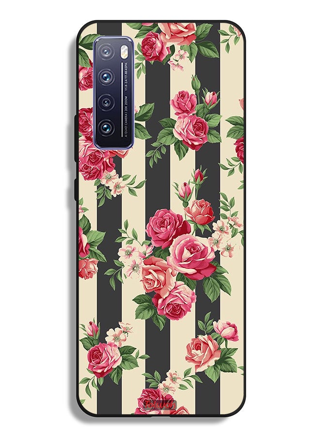 Tolwak Huawei nova 7 5G Protective Case Cover Roses Pattern - Image 2