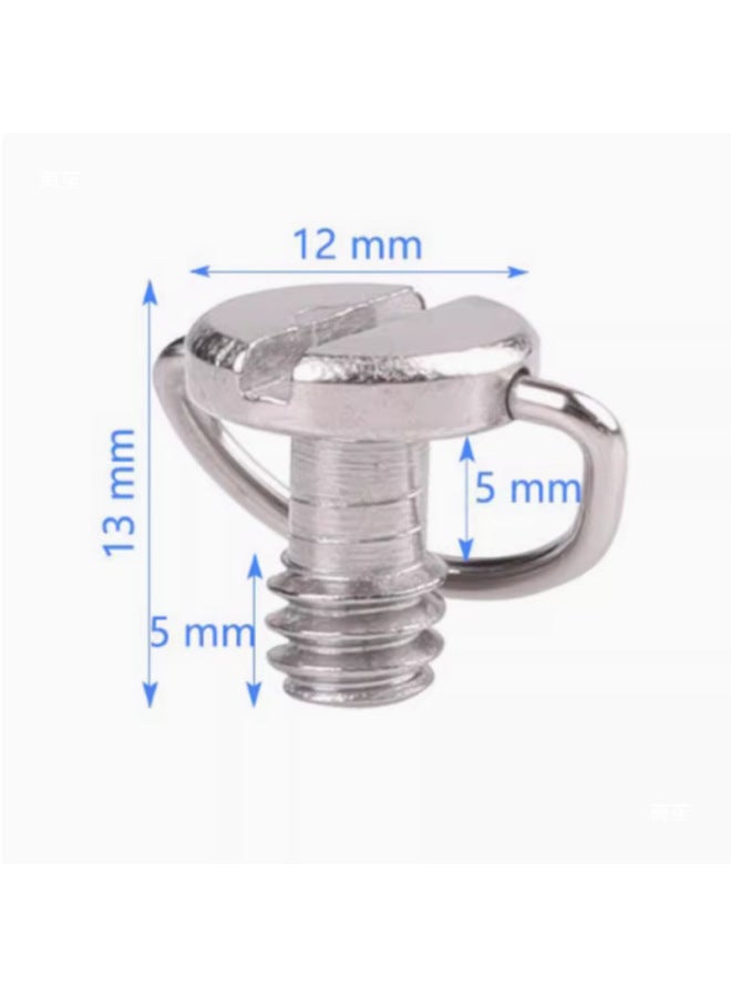 Generic PTZ Base Conversion Screw 1/4 Interchange 3/8 Tripod Foot Nail Camera Quick Mount Plate Screw Lamp Frame Conversion-Body Color:Flash Bracket Screws  - Image 4