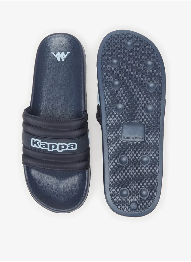 Kappa Men's Logo Detail Slip-On Slide Slippers