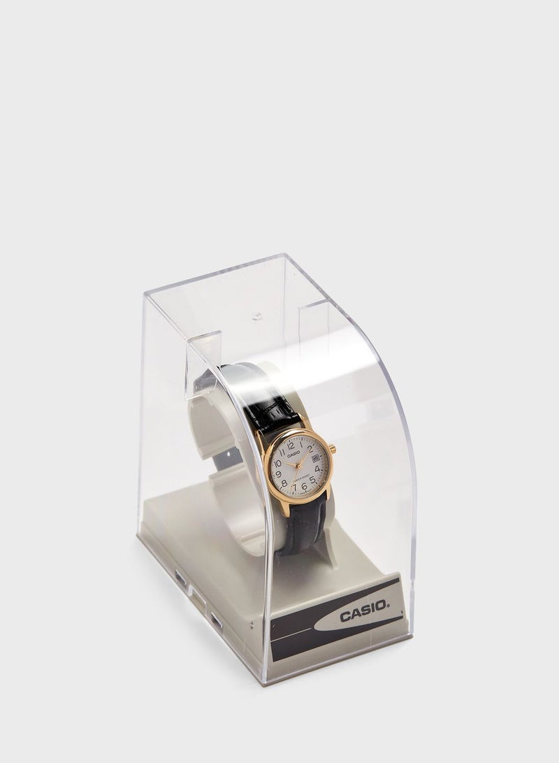 CASIO Leather Strap Analog Watch - Image 4