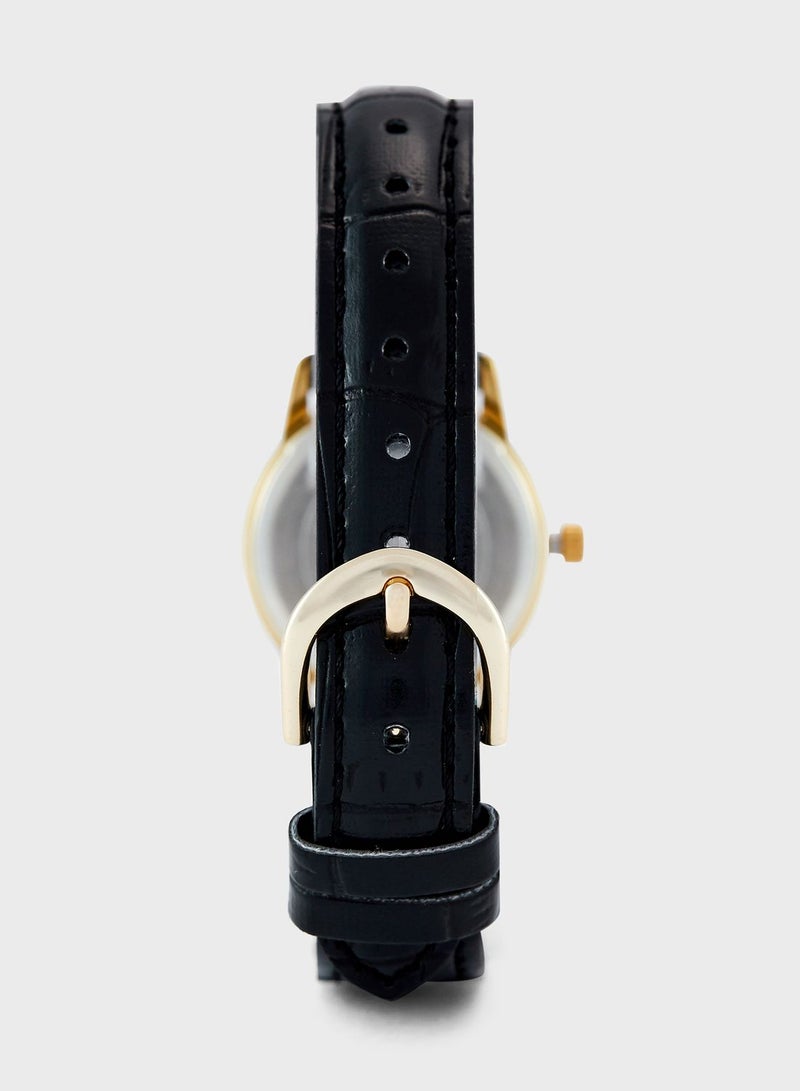 CASIO Leather Strap Analog Watch - Image 3