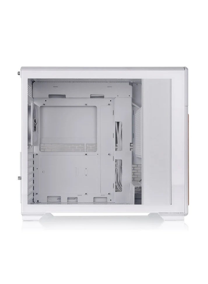 Thermaltake TR300 WS Snow Mid Tower PC Case, ATX/Micro-ATX/Mini-ITX, Tempered Glass, Wood Accents, Up to 360mm AIO, 410mm GPU, 8×120mm Fan Support, USB Type-C, Snow White | CA-11M-00M6WN-WS Snow White - Image 2