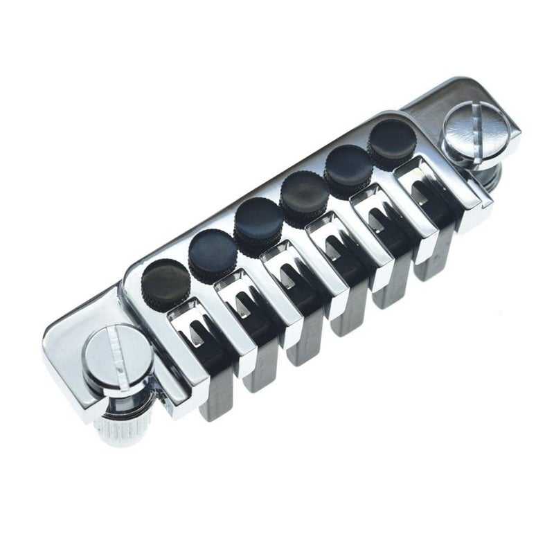 KAISH Electric Guitar TP-6 Style LP Bridge Stop Bar Vintage 70's Bridge Tailpiece with Fine Tuners/Studs for LP Les Paul/SG/ES Electric Guitars Chrome - Image 5