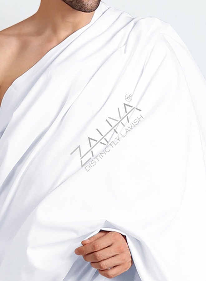 ZAHYA Bamboo Ihram for Men - 100% Pure Bamboo, Odor Free, Sweat Absorbent, Cool in Summer - Hajj & Umrah - Image 5