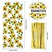 Tenare 100 Pieces Sunflower Cellophane Bags Sunflower Party Reception Bags Party Treat Candy Plastic Goodie Storage with 150 Pieces Gold Twist Ties for Party Favors - Image 4