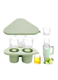 KASTWAVE Ice Cube Tray for Stanley Cup, Silicone Ice Cube Mold with Spill-Resistant Lid, 3 Hollow Cylinder Ice Cube Molds, Ice Cube Trays for Freezer Drinks Whiskey, Compatible with 20oz-40oz Tumbler  - Image 1