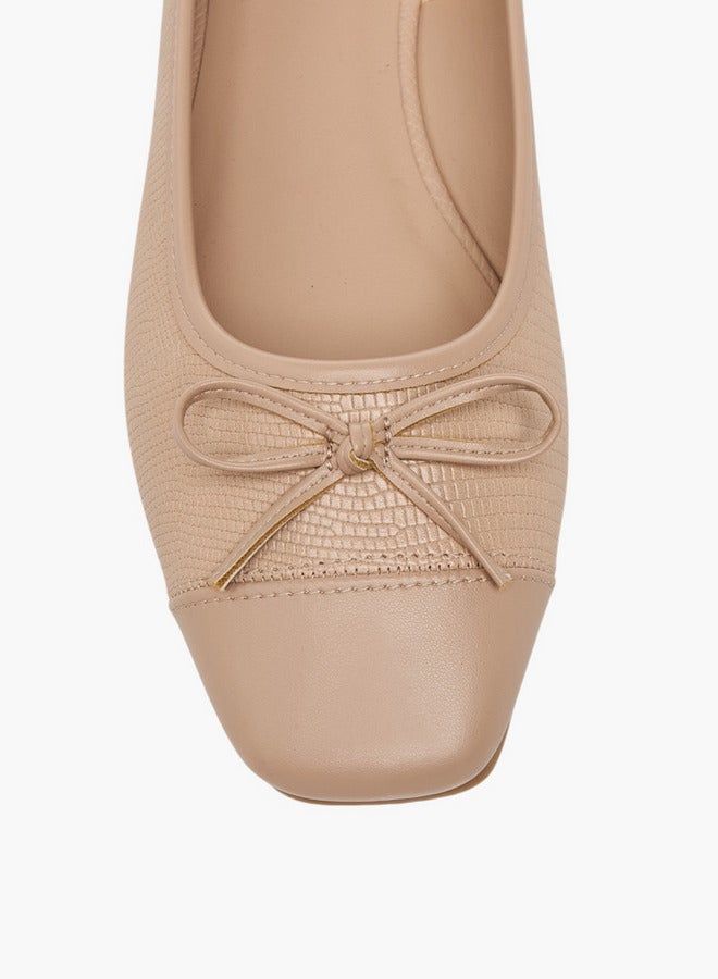 Celeste Women's Bow Detail Ballerina Shoes  - Image 4