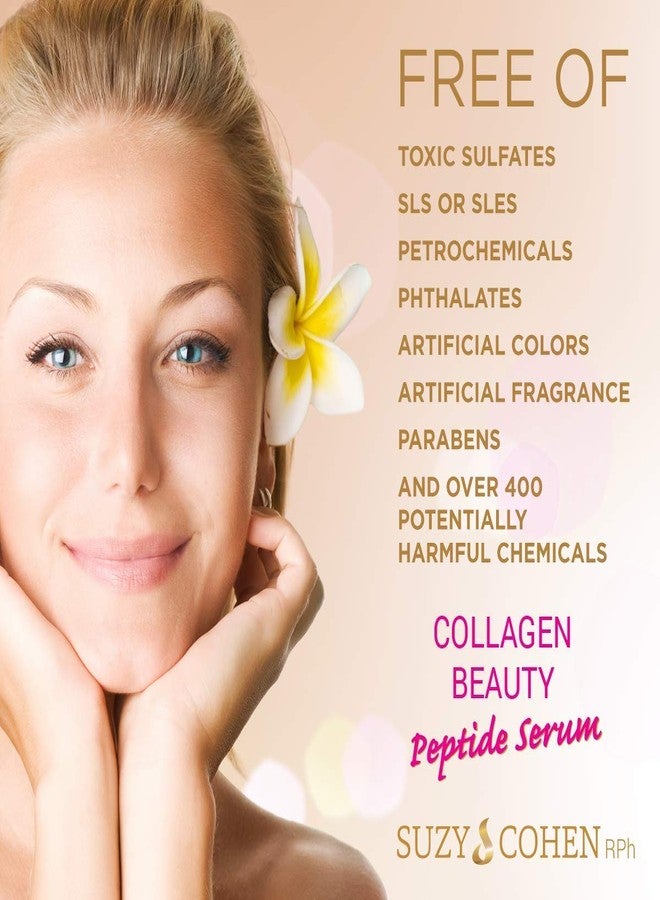 Script Essentials Suzy Cohen, Collagen Beauty Peptide Serum, Collagen Boosting, Instant Plumping Skin Elasticity, Firmness 30 ml - Image 3