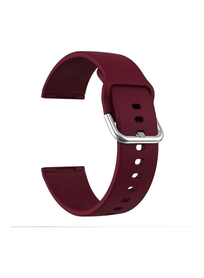 NIBEMINENT Silicone Replacement Strap For Fitbit Versa 3 Wine Red - Image 1