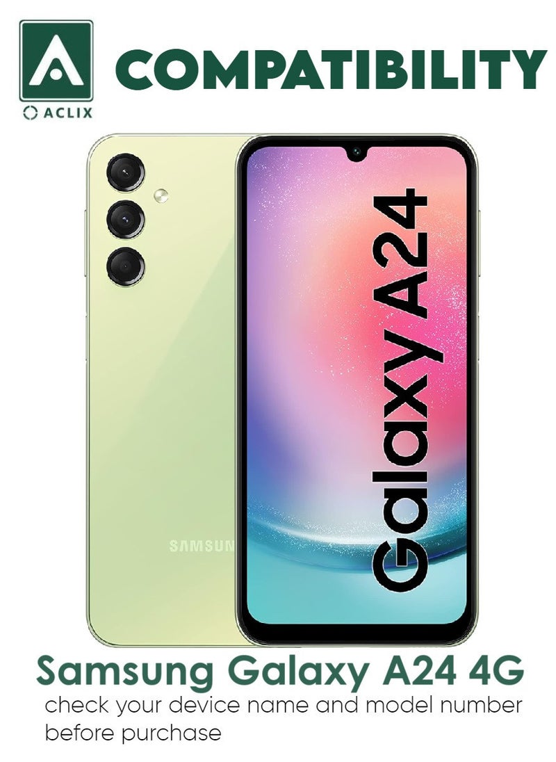 ACLIX 2 Pieces Antistatic ESD Dustproof Premium Quality High Definition Tempered Glass Screen Protector Designed For Samsung Galaxy A24 4G - Image 3