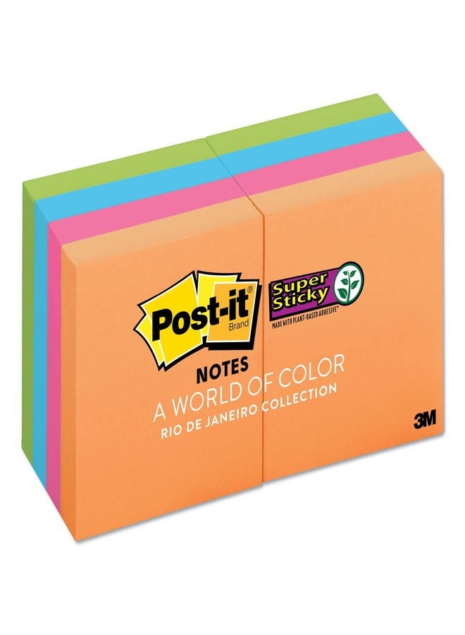 Post-It 6228Ssau Super Sticky Notes, Ultra, 2-Inch X2-Inch, 8/Pk, Assorted - Image 2