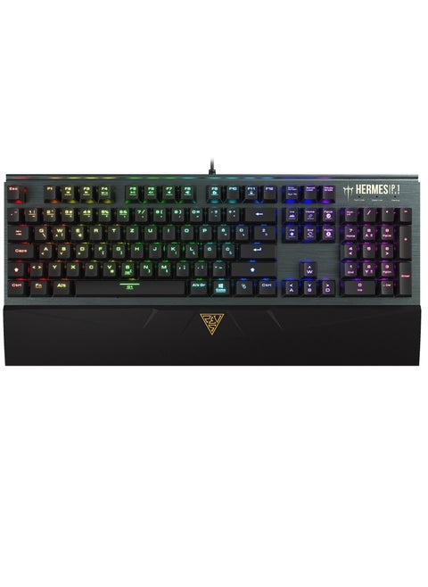 HERMES P1 RGB Mechanical Full Gaming Keyboard – Brown Switches - Micro Processor – 2 Macro Keys - Software